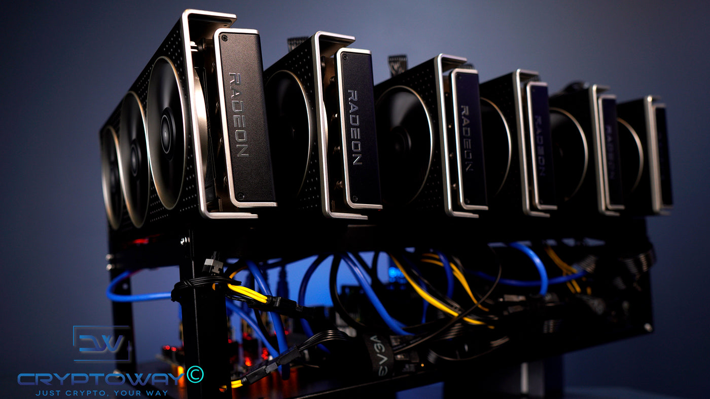 Cryptoway online mining shop UK offer 6GPU crypto mining rig, buy crypto mining rig UK, coin miner for sale, cryptocurrency. Cryptoway sells crypto mining rigs that can mine any coin with proof-of-work concept like Bitcoin, Ethereum, Solana, RavenCoin, BNB, SHIBA Inu, DOGE and more