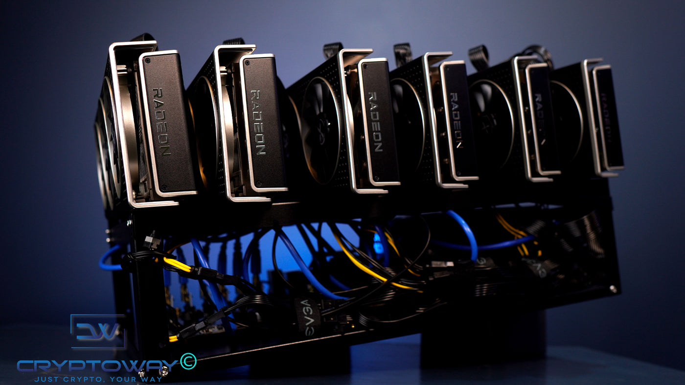 Cryptoway online mining shop UK offer 6GPU crypto mining rig, buy crypto mining rig UK, coin miner for sale, cryptocurrency. Cryptoway sells crypto mining rigs that can mine any coin with proof-of-work concept like Bitcoin, Ethereum, Solana, RavenCoin, BNB, SHIBA Inu, DOGE and more